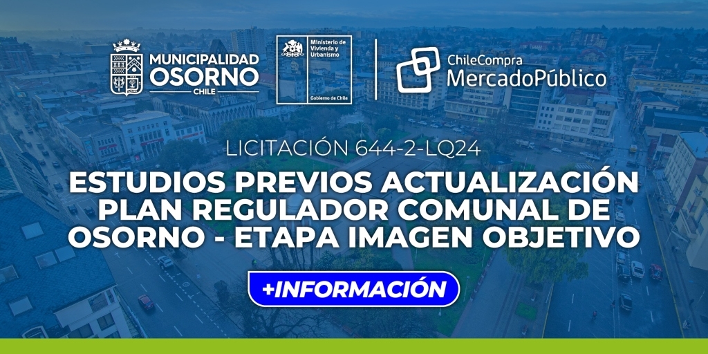  Estudios previos actualización Plan Regulador Comunal de Osorno